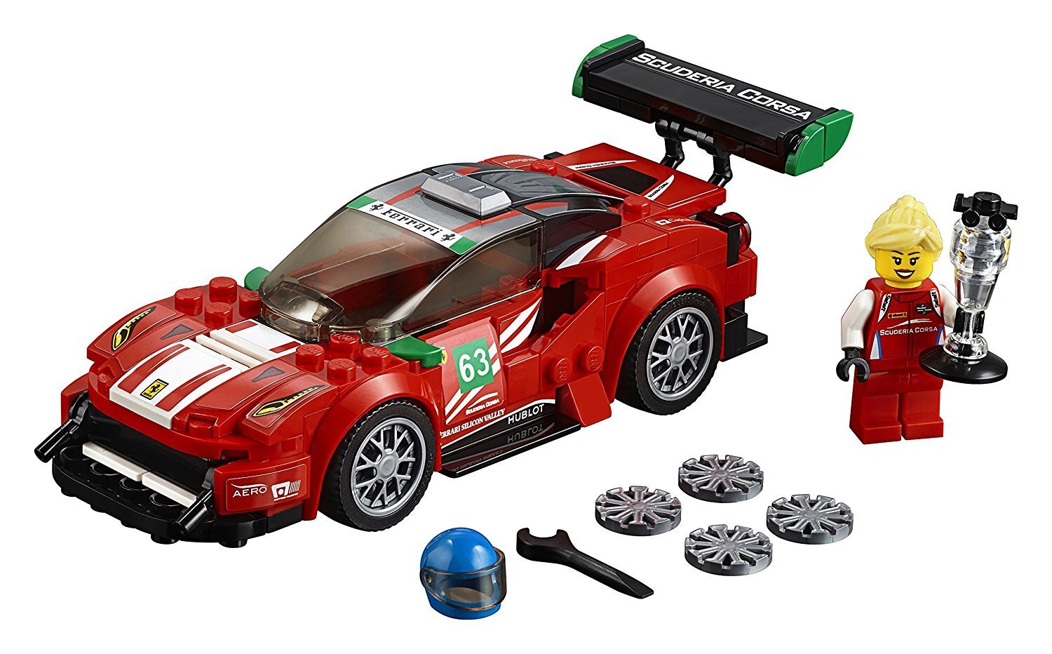 75886 LEGO® SPEED CHAMPIONS Ferrari 488 GT3 Scuderia Corsa kaina ir informacija | Konstruktoriai ir kaladėlės | pigu.lt