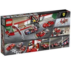 Конструктор 75889 Lego® Speed ​​Champions Самый впечатляющий гараж Ferrari цена и информация | Конструкторы и кубики | pigu.lt