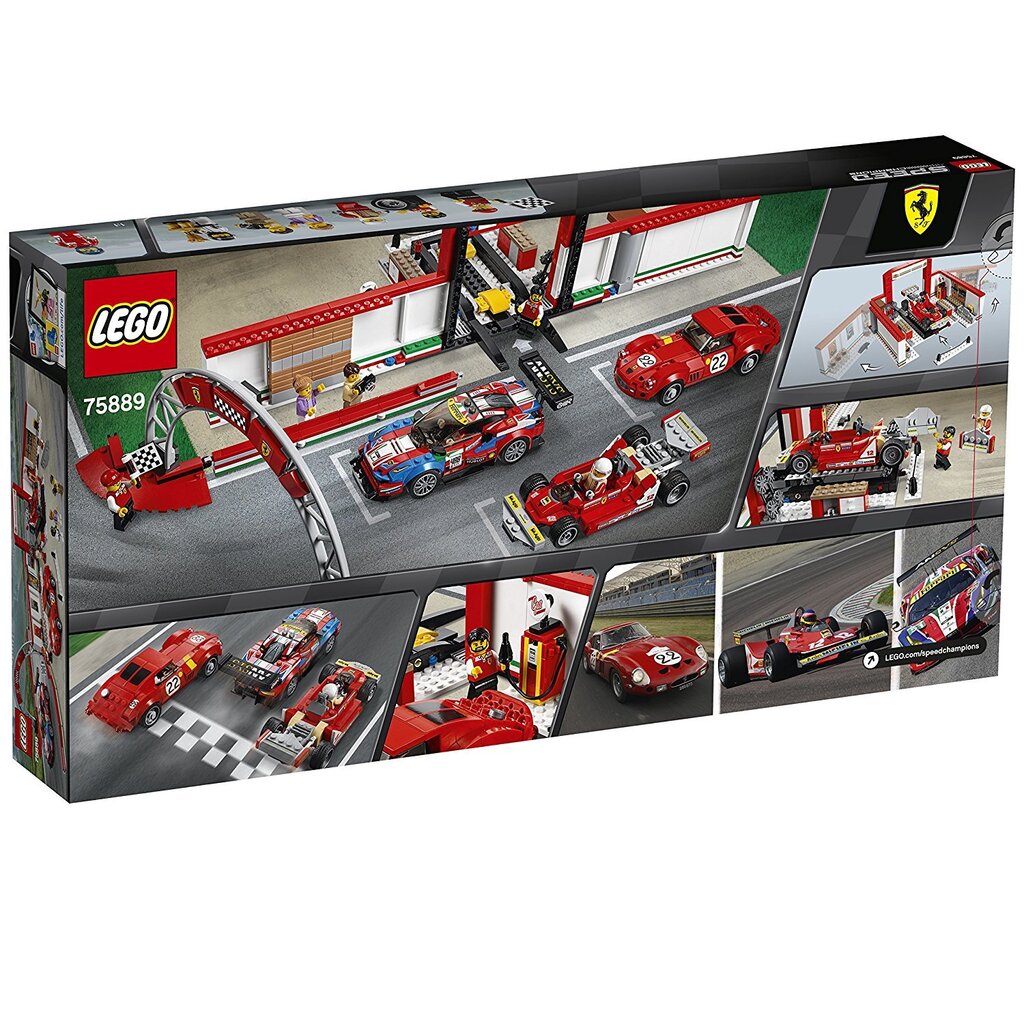 75889 LEGO® Speed ​Champions Pats įspūdingiausias "Ferrari" garažas kaina ir informacija | Konstruktoriai ir kaladėlės | pigu.lt