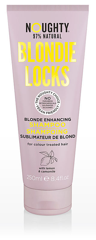Šviesių ir šviesiai dažytų plaukų šampūnas Noughty Blondie Lock, 250 ml kaina ir informacija | Šampūnai | pigu.lt