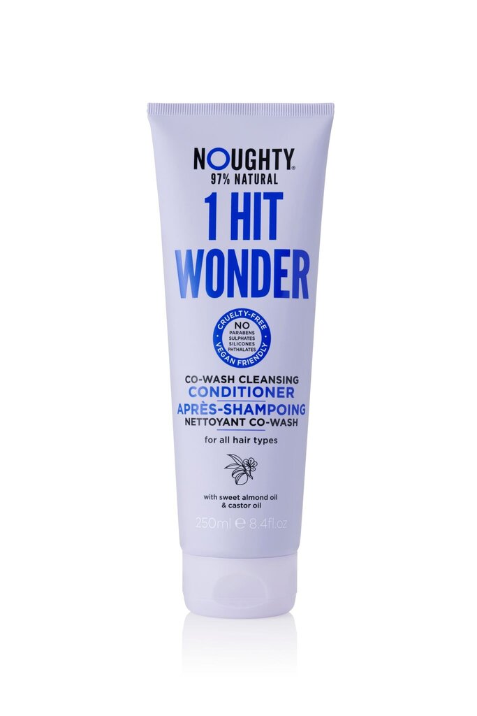 Plaunamasis/valomasis drėkinamasis šampūnas-kondicionierius visų tipų plaukams Noughty "1 Hit wonder", 250 ml kaina ir informacija | Balzamai, kondicionieriai | pigu.lt