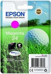 Epson 34, Magenta kaina ir informacija | Kasetės rašaliniams spausdintuvams | pigu.lt
