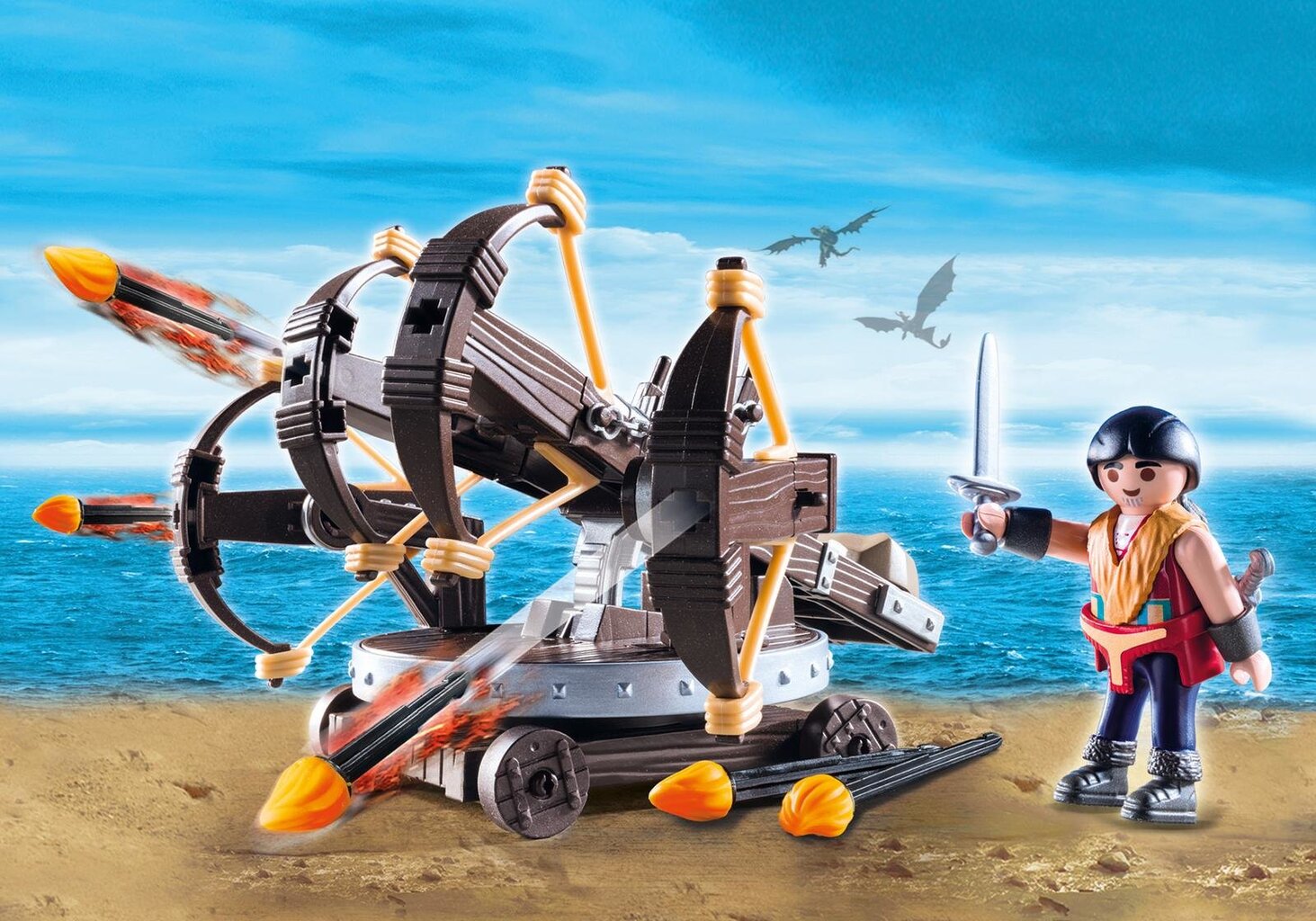 9249 PLAYMOBIL® Dragons, Eretas su balista цена и информация | Konstruktoriai ir kaladėlės | pigu.lt