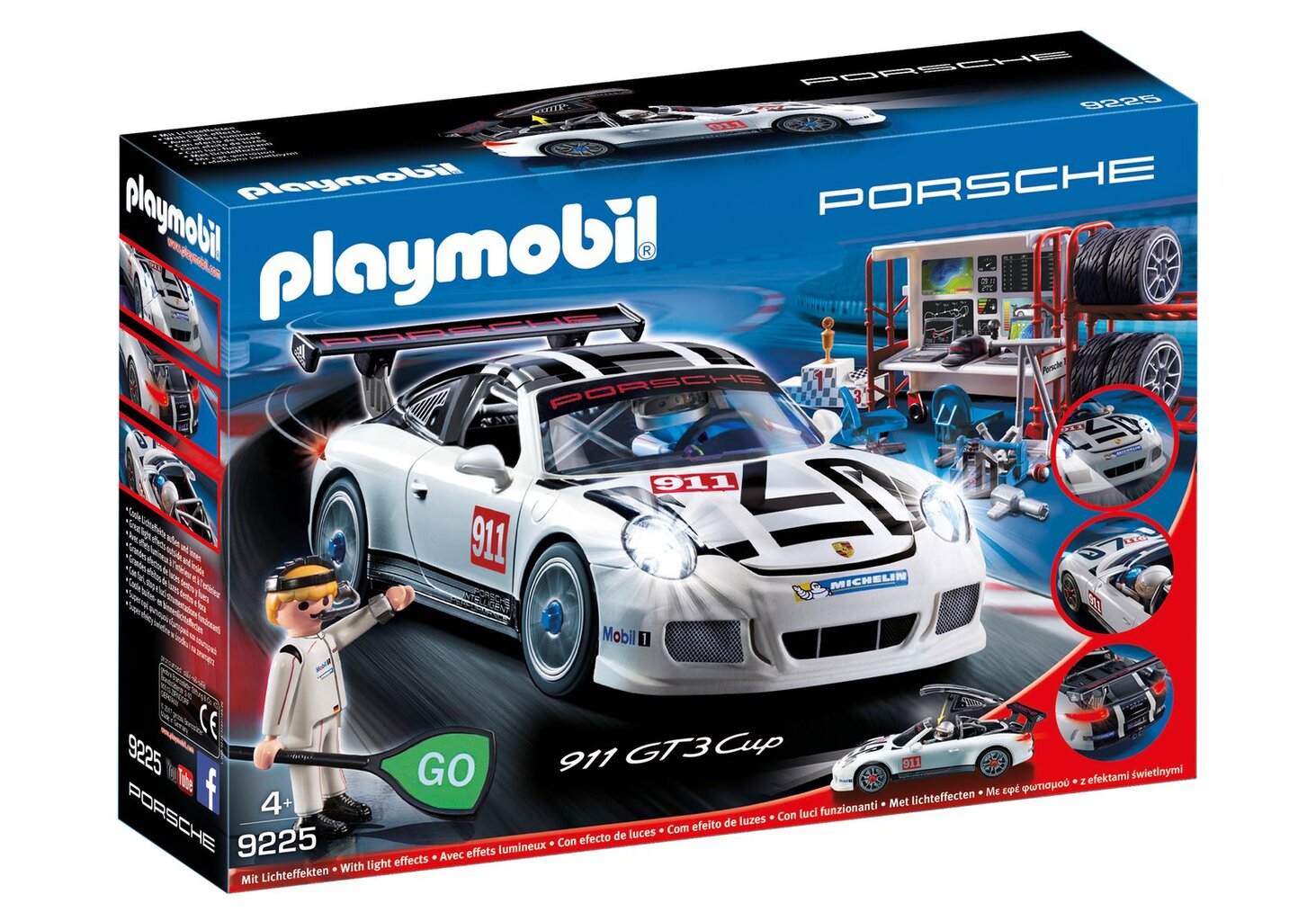 9225 PLAYMOBIL® Porshe 911 GT3 Cup automobilis kaina ir informacija | Konstruktoriai ir kaladėlės | pigu.lt