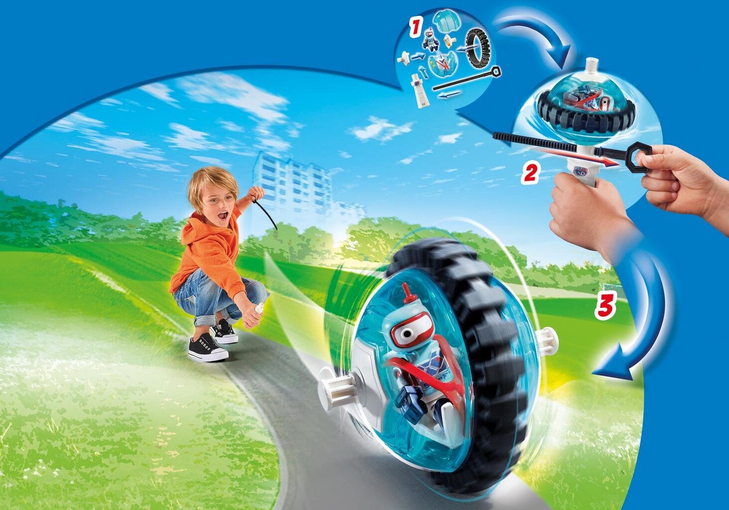 9204 PLAYMOBIL® Sports and Action, Mėlynas lenktyninis rutulys цена и информация | Konstruktoriai ir kaladėlės | pigu.lt