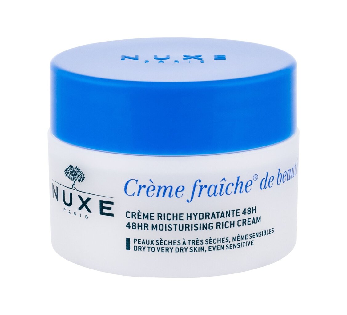 Drėkinamasis veido kremas Nuxe Fraiche 48HR Moisturising Rich 50 ml kaina ir informacija | Veido kremai | pigu.lt