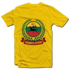 Marškinėliai "Pagaminta Lietuvoje" kaina ir informacija | Originalūs marškinėliai | pigu.lt