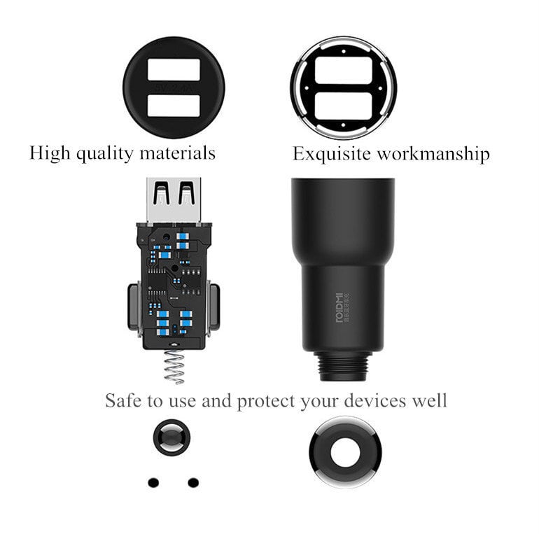 Automobilinis FM moduliatorius Xiaomi Mojietu (Roidmi) 3S Dual kaina ir informacija | FM moduliatoriai | pigu.lt