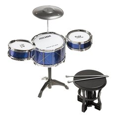 3 būgnų rinkinys su kėdute, Smiki My first drum set kaina ir informacija | Smiki Vaikams ir kūdikiams | pigu.lt