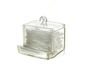 Dėžutė kosmetiniams vatos krapštukams Cotton Swab kaina ir informacija | Kosmetinės, veidrodėliai | pigu.lt