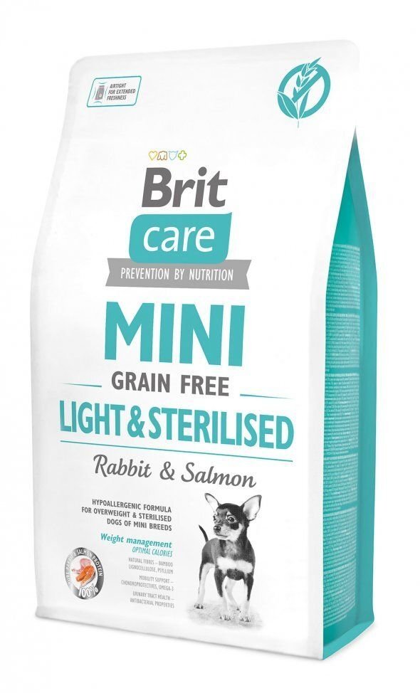 Brit Care Mini Light&Sterilised, 2 kg цена и информация | Sausas maistas šunims | pigu.lt