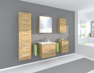Навесной шкафчик для ванной Vincent 60 см, коричневый цена и информация | Шкафчики для ванной | pigu.lt