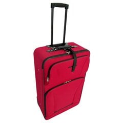Набор чемоданов 90155, красный цена и информация | Чемоданы, дорожные сумки  | pigu.lt