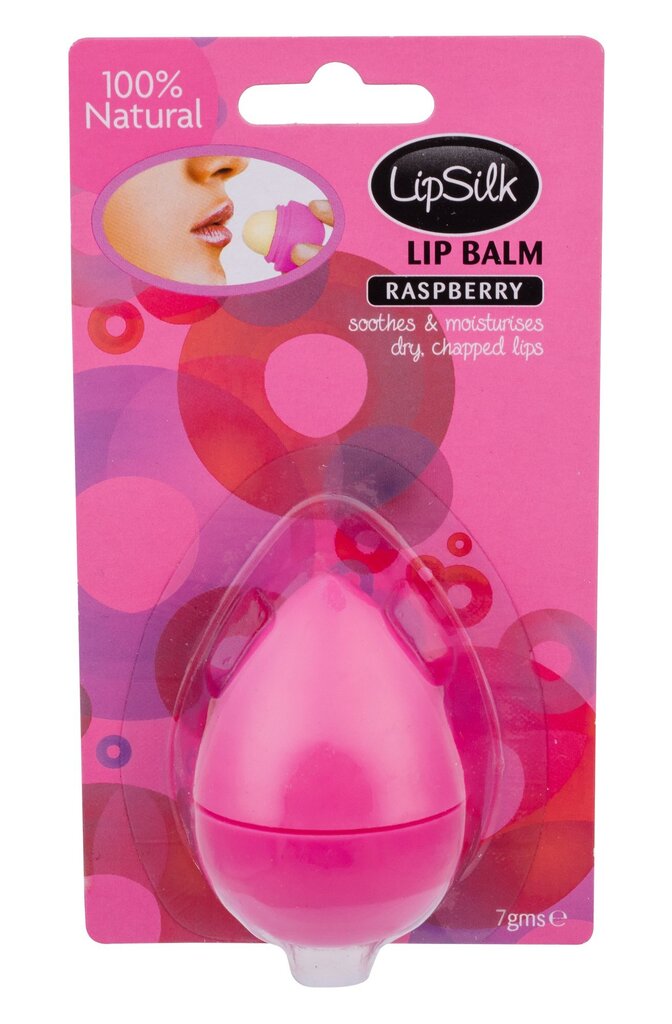 Lūpų balzamas LipSilk Raspberry 7 g kaina ir informacija | Lūpų dažai, blizgiai, balzamai, vazelinai | pigu.lt