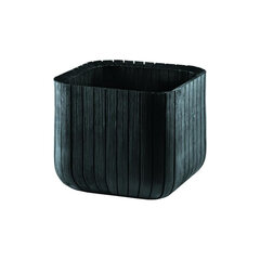 Keter vazonas Cube Planter, 21,5 l, grafito kaina ir informacija | Vazonai | pigu.lt