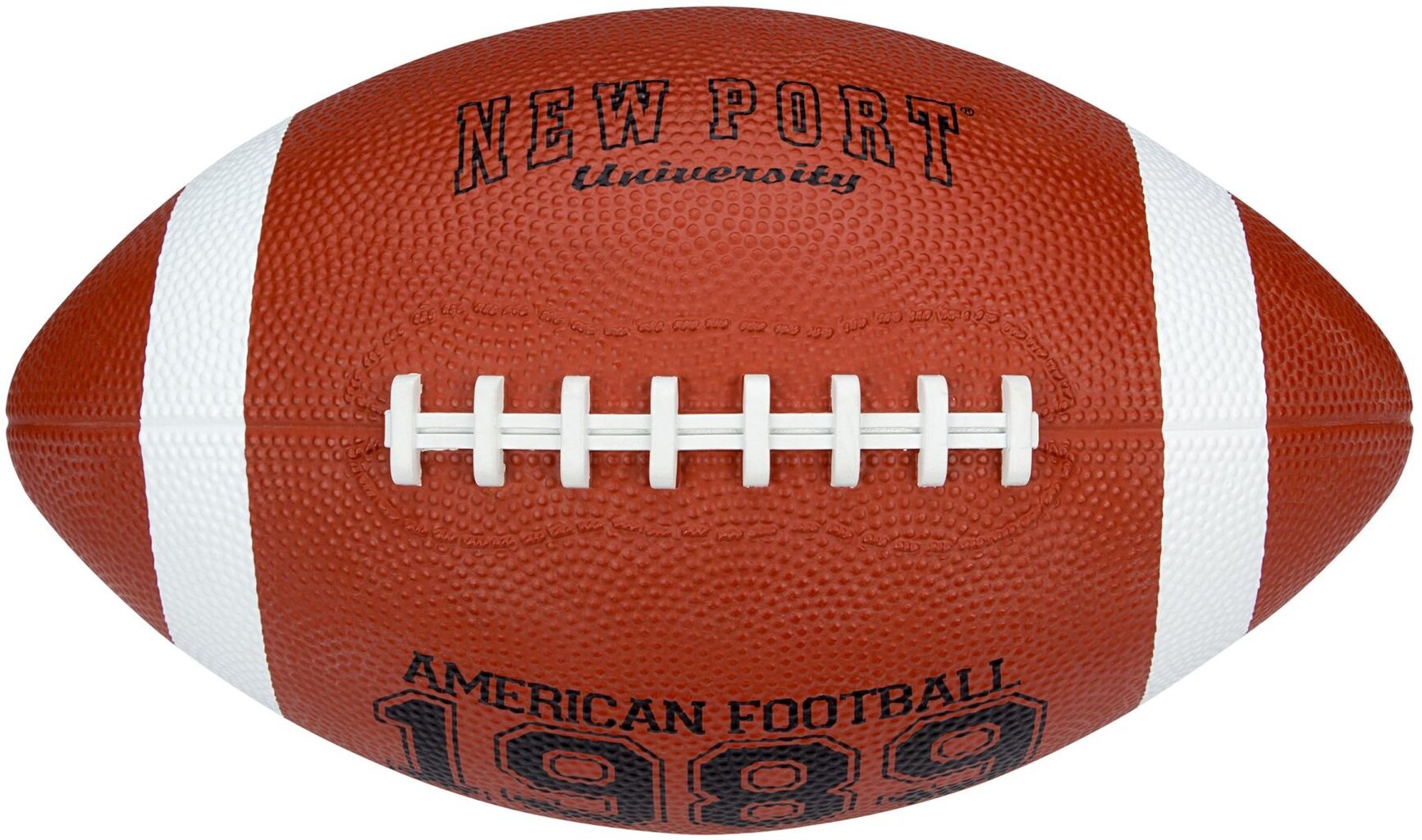 Amerikietiško futbolo kamuolys New Port 16RI, rudas/baltas/juodas, 26 cm kaina ir informacija | Vandens, smėlio ir paplūdimio žaislai | pigu.lt