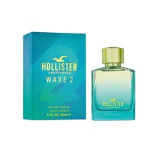 Туалетная вода Hollister Wave 2 EDT для мужчин 50 мл цена и информация | Мужские духи | pigu.lt