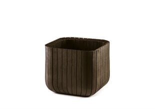 Цветочный горшок Cube Planter L коричневый цена и информация | Вазоны | pigu.lt