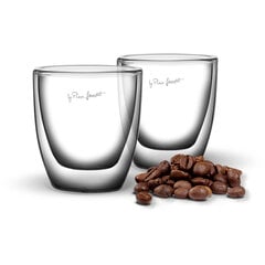 Lamart Vaso чашки для эспрессо из боросиликатного стекла, 80 мл, 2 шт. цена и информация | Стаканы, фужеры, кувшины | pigu.lt