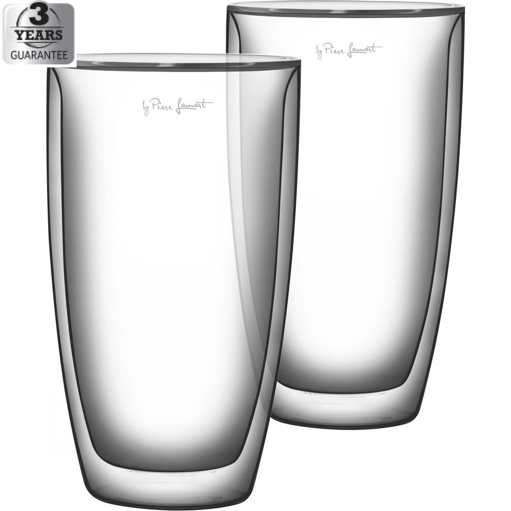 Lamart Vaso borosilikatinio stiklo stiklinės, 230 ml, 2 vnt цена и информация | Taurės, puodeliai, ąsočiai | pigu.lt