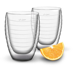 Lamart Vaso borosilikatinio stiklo stiklinės, 370 ml, 2 vnt kaina ir informacija | Taurės, puodeliai, ąsočiai | pigu.lt