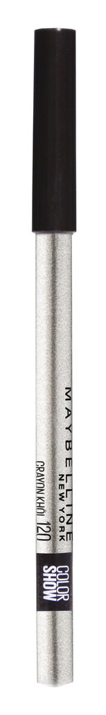 Akių kontūro pieštukas Maybelline New York Color Show Khol 5 g, 120 Sparkle Grey kaina ir informacija | Akių šešėliai, pieštukai, blakstienų tušai, serumai | pigu.lt