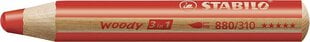 STABILO карандаш, Woody 3 в 1 + точилка, 6 цветов цена и информация | Принадлежности для рисования, лепки | pigu.lt