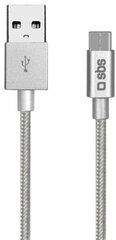 SBS 31605, USB 2.0/USB-C, 1.5 m цена и информация | Кабели для телефонов | pigu.lt