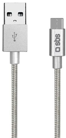 SBS 31605, USB 2.0/USB-C, 1.5 m kaina ir informacija | Laidai telefonams | pigu.lt