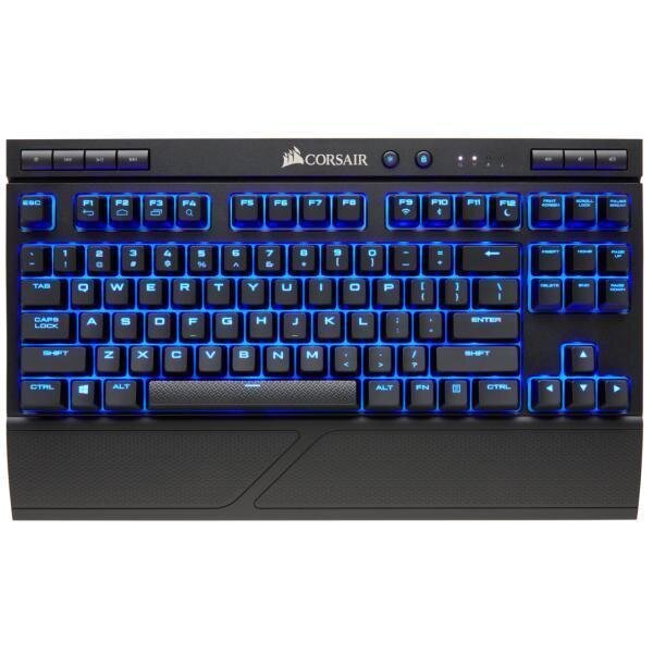 Corsair K63 Wireless, Blue LED, Cherry MX Red, US kaina ir informacija | Klaviatūros | pigu.lt