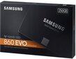 Samsung 860 EVO 250GB SATA3 (MZ-76E250B/EU) цена и информация | Vidiniai kietieji diskai (HDD, SSD, Hybrid) | pigu.lt