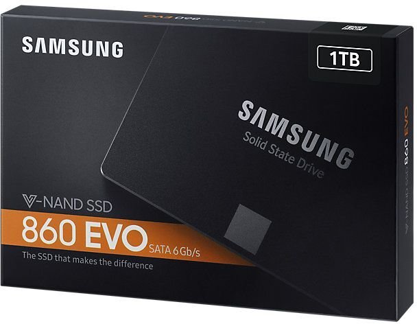 Samsung 860 EVO 1TB SATA3 (MZ-76E1T0B/EU) цена и информация | Vidiniai kietieji diskai (HDD, SSD, Hybrid) | pigu.lt