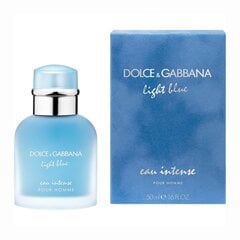 Dolce & Gabbana  Light Blue Eau Intense Pour Homme EDP для мужчин 50 мл цена и информация | Мужские духи | pigu.lt