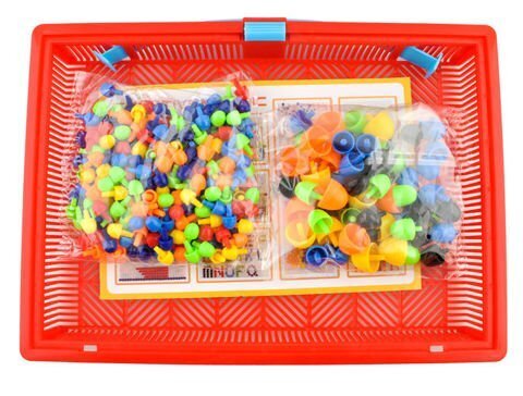 Vaikų mozaika su sagomis kaina ir informacija | Lavinamieji žaislai | pigu.lt