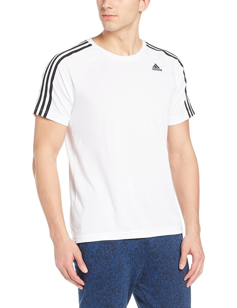 Vyriški marškinėliai Adidas D2M 3-Stripes Tee BK0971 kaina ir informacija | Sportinė apranga vyrams | pigu.lt