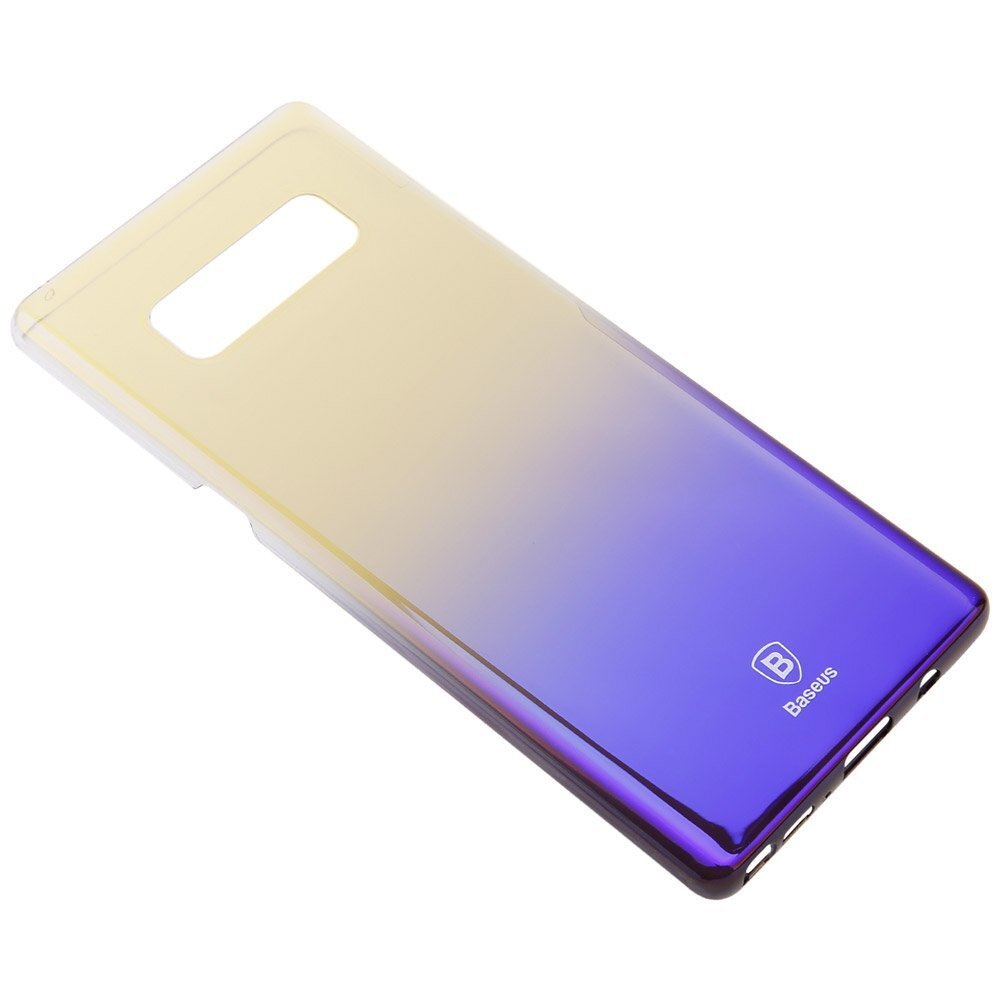 Baseus Glaze Case Impact Silicone Case for Samsung G955 Galaxy S8 Plus Transparent - Purple цена и информация | Telefono dėklai | pigu.lt