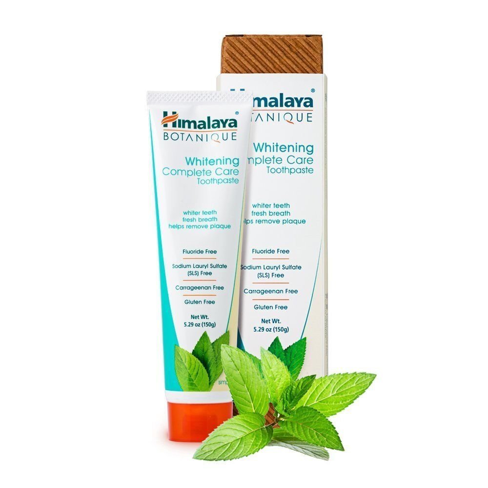 Balinanti dantų pasta Himalaya Botanique Whitening Complete Care Simply Mint 150 g kaina ir informacija | Dantų šepetėliai, pastos | pigu.lt