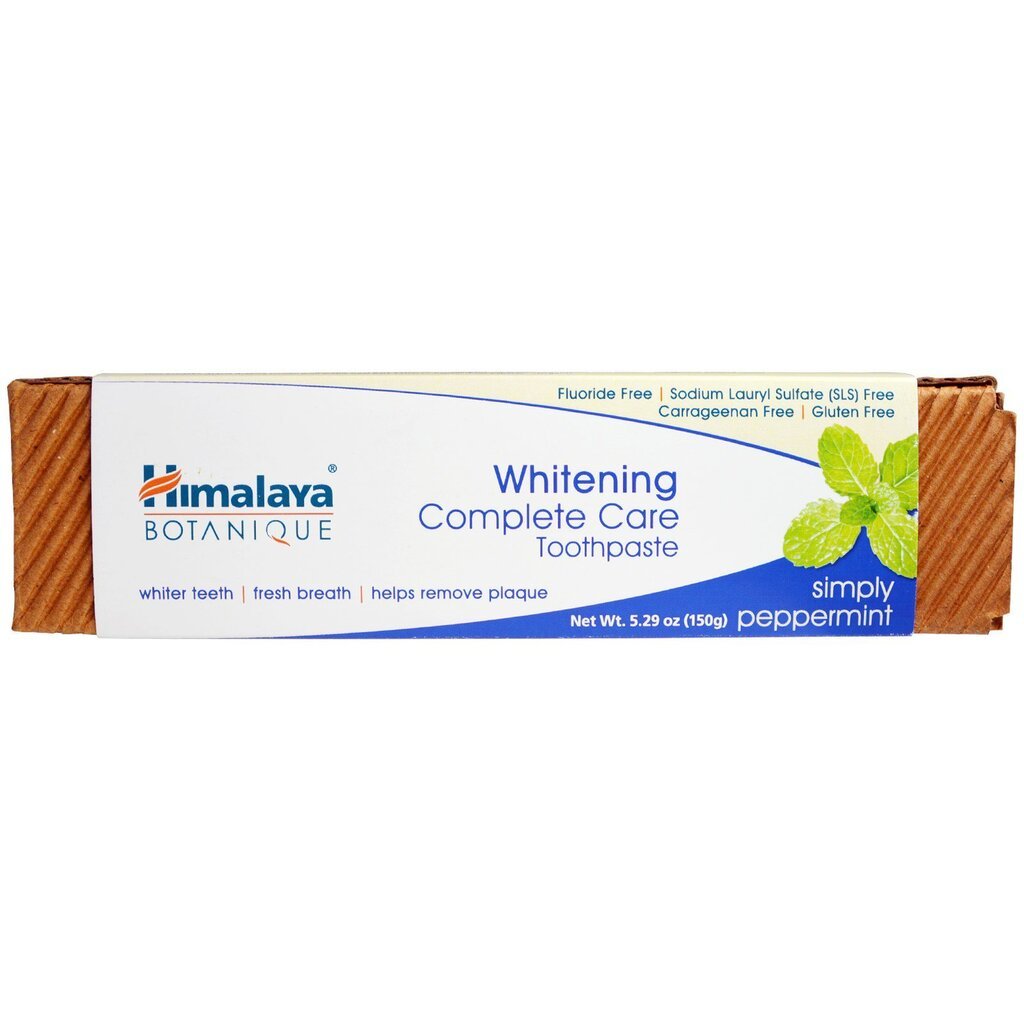 Balinamoji dantų pasta Himalaya Botanique Whitening Complete Care Peppermint 150 g kaina ir informacija | Dantų šepetėliai, pastos | pigu.lt