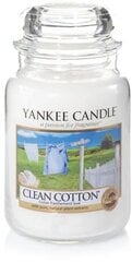 Ароматическая свеча Yankee Candle Clean Cotton 623 г цена и информация | Подсвечники, свечи | pigu.lt