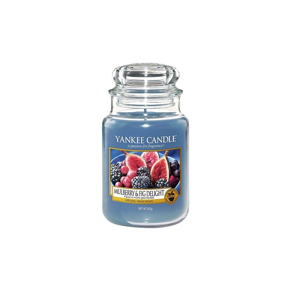 Aromatinė žvakė Yankee Candle Large Jar Mulberry & Fig Delight 623 g kaina ir informacija | Žvakės, Žvakidės | pigu.lt