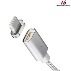 Magnetinis USB Type-C laidas sidabrinis Maclean Energy MCE178 kaina ir informacija | Kabeliai ir laidai | pigu.lt