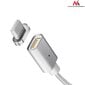 Magnetinis USB Type-C laidas sidabrinis Maclean Energy MCE178 kaina ir informacija | Kabeliai ir laidai | pigu.lt