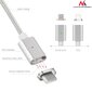 Magnetinis USB Type-C laidas sidabrinis Maclean Energy MCE178 kaina ir informacija | Kabeliai ir laidai | pigu.lt