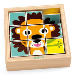 Головоломка из кубиков Djeco «Вращающиеся животные» DJ01953 цена и информация | Игрушки для малышей | pigu.lt