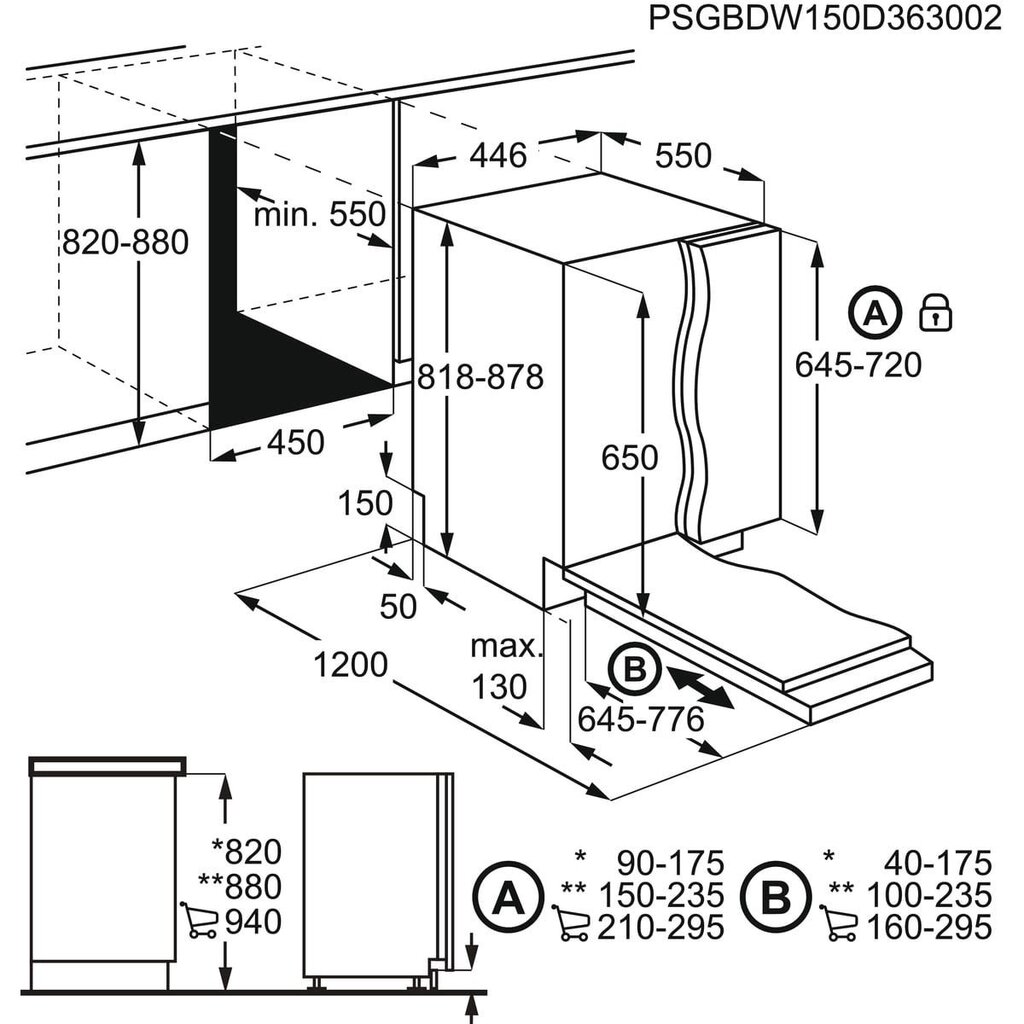 AEG FSE83400P kaina ir informacija | Indaplovės | pigu.lt