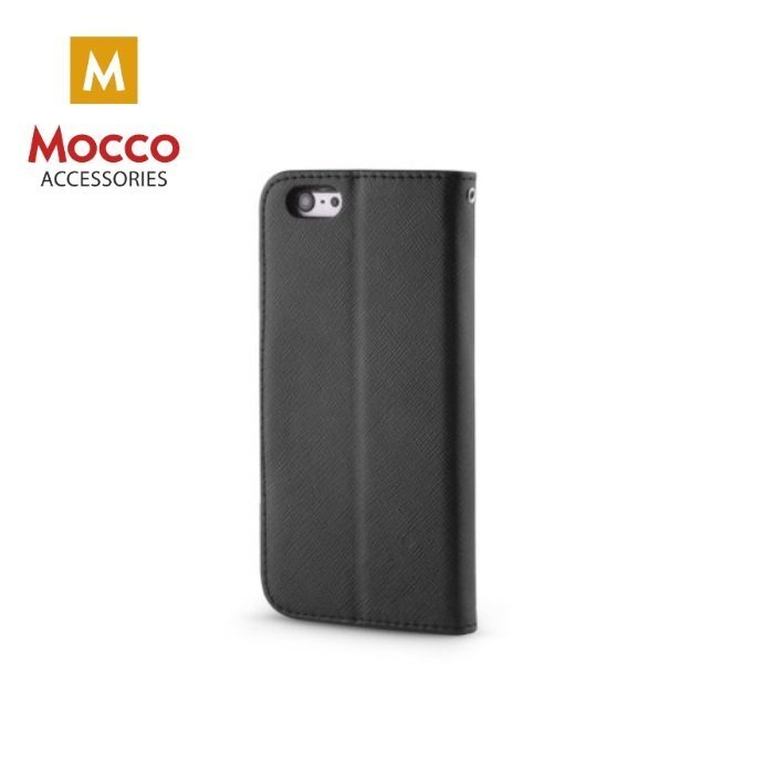 Mocco Fancy atverčiamas dėklas telefonui Samsung A530 Galaxy A8 (2018), Juodas kaina ir informacija | Telefono dėklai | pigu.lt