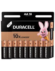 Duracell AA / LR6 / MN1500 LR6 1.5V baterijos (18vnt) kaina ir informacija | Duracell Santechnika, remontas, šildymas | pigu.lt