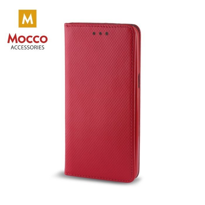 Mocco Smart magnetinis atverčiamas dėklas telefonui Samsung J510 Galaxy J5 (2016), Raudonas kaina ir informacija | Telefono dėklai | pigu.lt