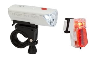 Комплект велосипедных фар Cube RFR CMPT LED, белый цена и информация | Велосипедные фонари, отражатели | pigu.lt