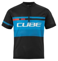 Dviratininko marškinėliai berniukams Cube Junior Teamline kaina ir informacija | Dviratininkų apranga | pigu.lt